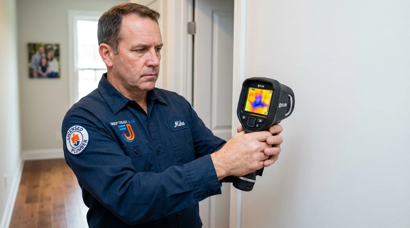 Thermal imaging leak detection by Johns Plumbing LLC in Selmer